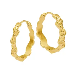 24 mm Sistie2ND creol i förgyllt stål