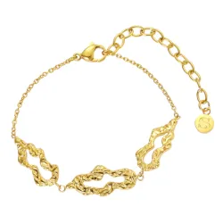 Sistie2ND Echo armband i förgyllt stål