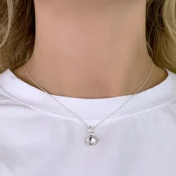 mussla hängen i silver