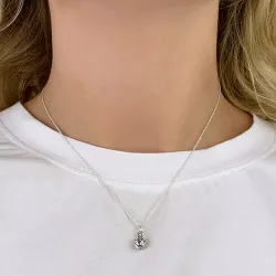 Lille fotboll hängen i silver