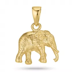 elefant hängen i förgyllt silver