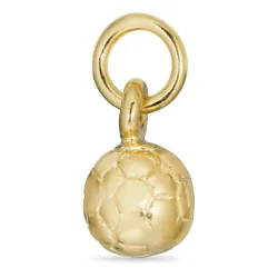 Lille fotboll hängen i förgyllt silver