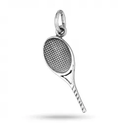Tennisracket hängen i silver