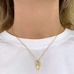 mor och barn hängen i förgyllt silver