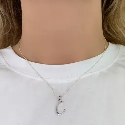 bokstav c hängen i silver - My Letter