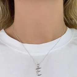 bokstav e hängen i silver - My Letter