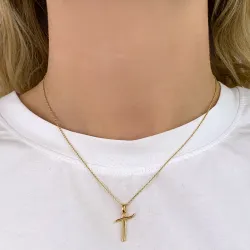 bokstav t hängen i förgyllt silver - My Letter