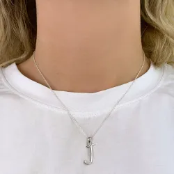 bokstav j hängen i silver - My Letter