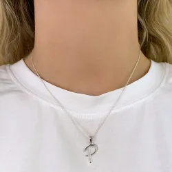 bokstav p hängen i silver - My Letter