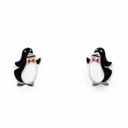 pingvin örhängestift i silver