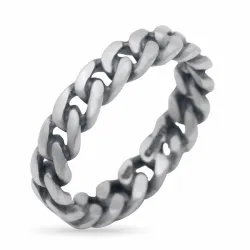 panzer ring i oxiderat sterlingsilver