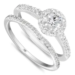 zirkon ring i silver