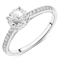 zirkon ring i silver