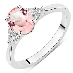 rosa ring i silver