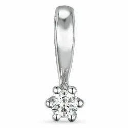 diamant solitärberlock i 9 carat vitguld 0,05 ct