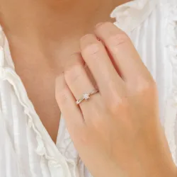 0,20 ct solitärring i 14  karat vitguld 0,20 ct