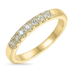 diamant alliancring i 14  karat guld 0,26 ct