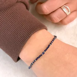 armband med lapis og hematite - Loom Stones