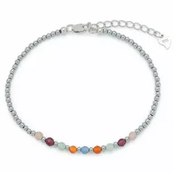 Armband med hematite og sten.