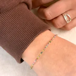 sten armband med turmalin og hematite - Loom Stones