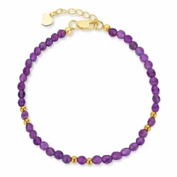 lila armband med ametist - Loom Stones