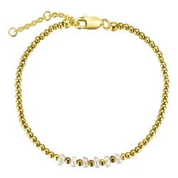 Kollektionsprov hematite armband med sötvattenspärlor