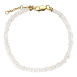 3 mm armband med sötvattenspärlor