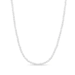2 mm halsband med sötvattenspärlor