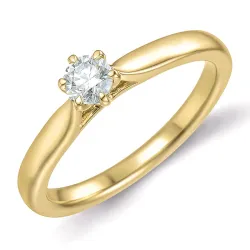 0,30 ct lab grown diamant solitärring i 9 karat guld 0,30 ct