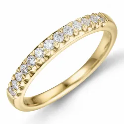 lab grown diamant alliancring i 9 karat guld 0,26 ct