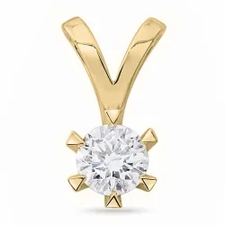 lab grown diamant hängen i 9 carat guld 1,0 ct