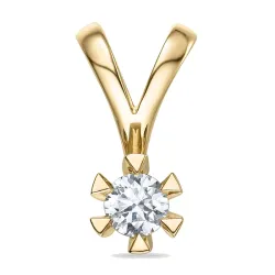 0,30 ct lab grown diamant hängen i 9 carat guld 0,30 ct