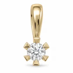 0,20 ct lab grown diamant solitärberlock i 9 carat guld 0,20 ct