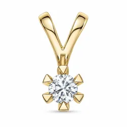 0,30 ct lab grown diamant hängen i 9 carat guld 0,30 ct