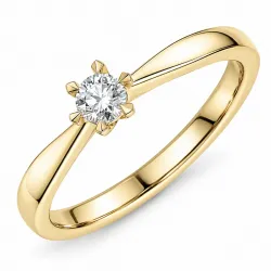 0,30 ct lab grown diamant ring i 14  karat guld 0,30 ct