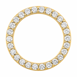 runt lab grown diamant hängen i 14  carat guld 0,53 ct
