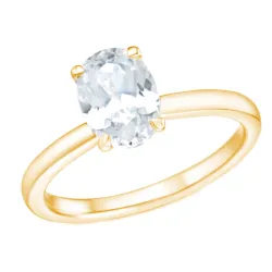 lab grown diamant solitärring i 14  karat guld 2,0 ct