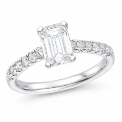 lab grown diamant ring i 14  karat vitguld 1,0 ct 0,26 ct