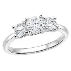 lab grown diamant ring i 14  karat vitguld 0,50 ct 0,52 ct
