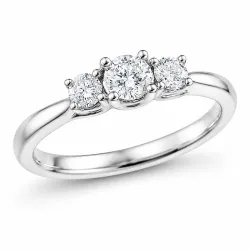 lab grown diamant ring i 14  karat vitguld 0,25 ct 0,26 ct