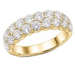 lab grown diamant ring i 14  karat guld 2,5  ct
