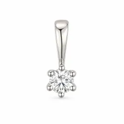 0,10 ct lab grown diamant hängen i 14  carat vitguld 0,10 ct