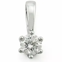 0,40 ct lab grown diamant hängen i 14  carat vitguld 0,40 ct