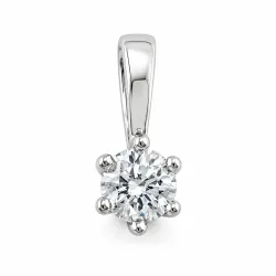 0,40 ct lab grown diamant hängen i 14  carat vitguld 0,40 ct