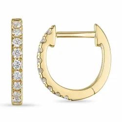 creol i 14 karat guld med lab grown diamant 