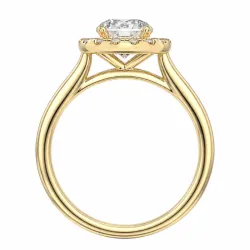 lab grown diamant ring i 14  karat guld 1,0 ct 0,21 ct