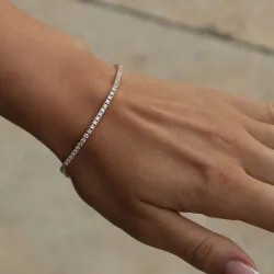 tennisarmband 2,86 ct i 14  karat guld