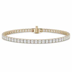 tennisarmband 4,36 ct i 14  karat guld
