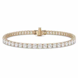 tennisarmband 6,61 ct i 14  karat guld