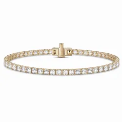 tennisarmband 3,84 ct i 14  karat guld
